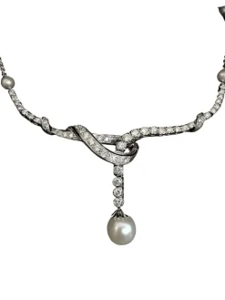 Collier Perle Diamants