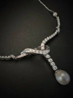 Collier Perle Diamants