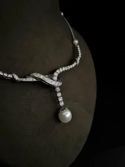 Collier Perle Diamants