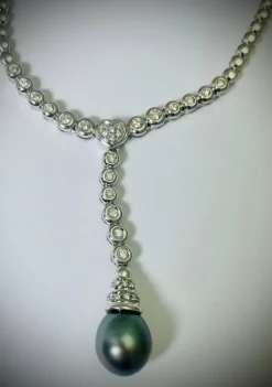 Collier Perle et Diamants