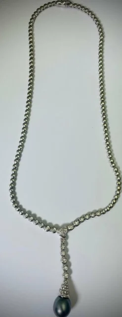 Collier Perle et Diamants