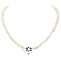 Collier Perle Or blanc Perle