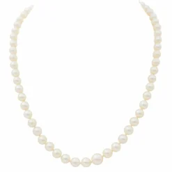 Collier Perle Or blanc Perle