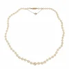 Collier Perles 40 cm Or Jaune 18 Carats