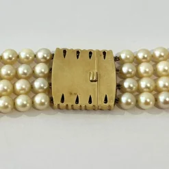Collier perles 4 rangs