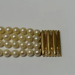 Collier perles 4 rangs