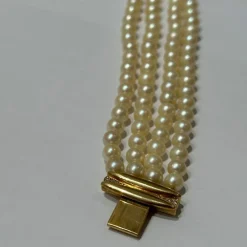 Collier perles 4 rangs
