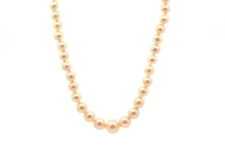 Collier perles de culture et femoir en or jaune