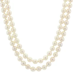 Collier perles de culture double rang