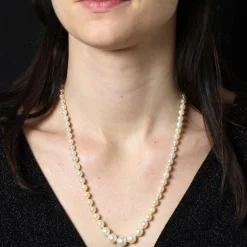 Collier perles de culture en chute