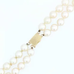 Collier perles de culture double rang