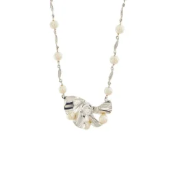 Collier perles diamants