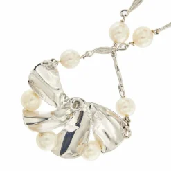 Collier perles diamants