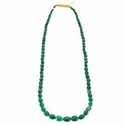 Collier perles d’Émeraudes et or jaune