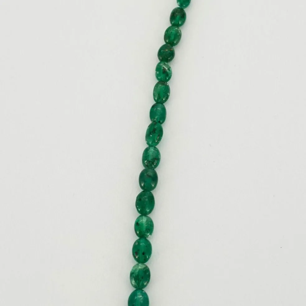 Collier perles d’Émeraudes et or jaune