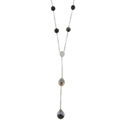 Collier perles et diamants