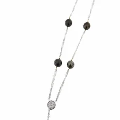 Collier perles et diamants