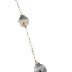 Collier perles et diamants