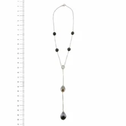 Collier perles et diamants