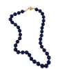Collier perles Lapis Lazuli, Or