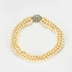 Collier Perles Or & Diamants
