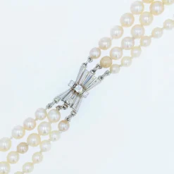Collier perles triple rang ancien