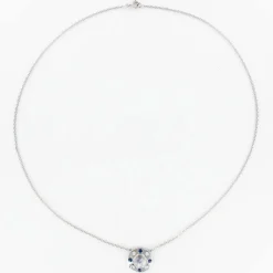 Collier pierre de lune saphirs diamants