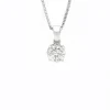 Collier point de lumière en or avec diamant de 1,21 ct