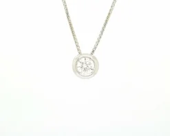 Collier point lumineux 0,60 ct