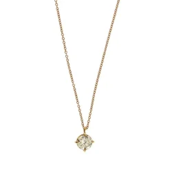 Collier point lumineux avec diamant de 0,73 ct