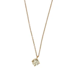 Collier point lumineux avec diamant de 0,73 ct