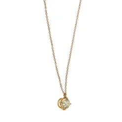 Collier point lumineux avec diamant de 0,73 ct