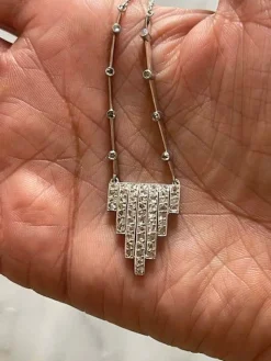 Collier époque Art Déco, diamants