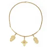 Collier ras de cou en or jaune des années 60