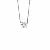 Collier ras de cou en or blanc et diamants