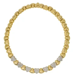 Collier Ras de cou Or jaune Diamant