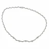 Collier ras du cou en or blanc avec diamants