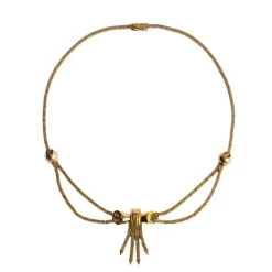 Collier Retro - années 50 - or jaune 18k
