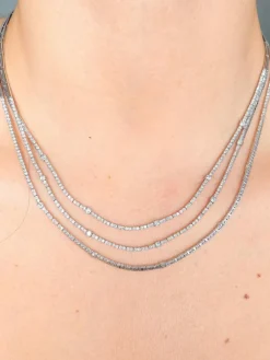 COLLIER RIVIERE OR & DIAMANTS