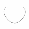 Collier Rivière de Diamants Or Blanc 3,62 Carats