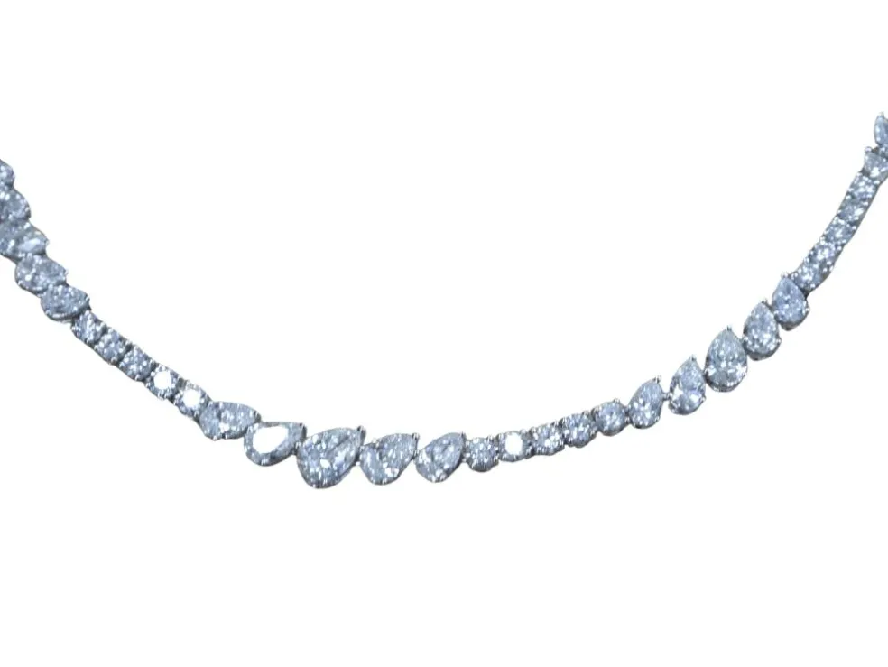 Collier rivière de diamants Or blanc