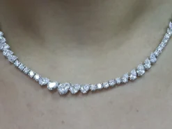 Collier rivière de diamants Or blanc