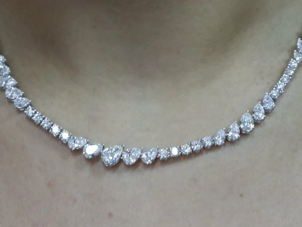 Collier rivière de diamants Or blanc