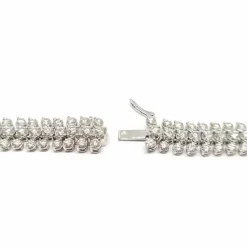 Collier rivière de diamants or blanc