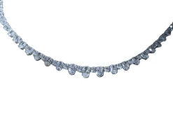 Collier rivière diamants ovales