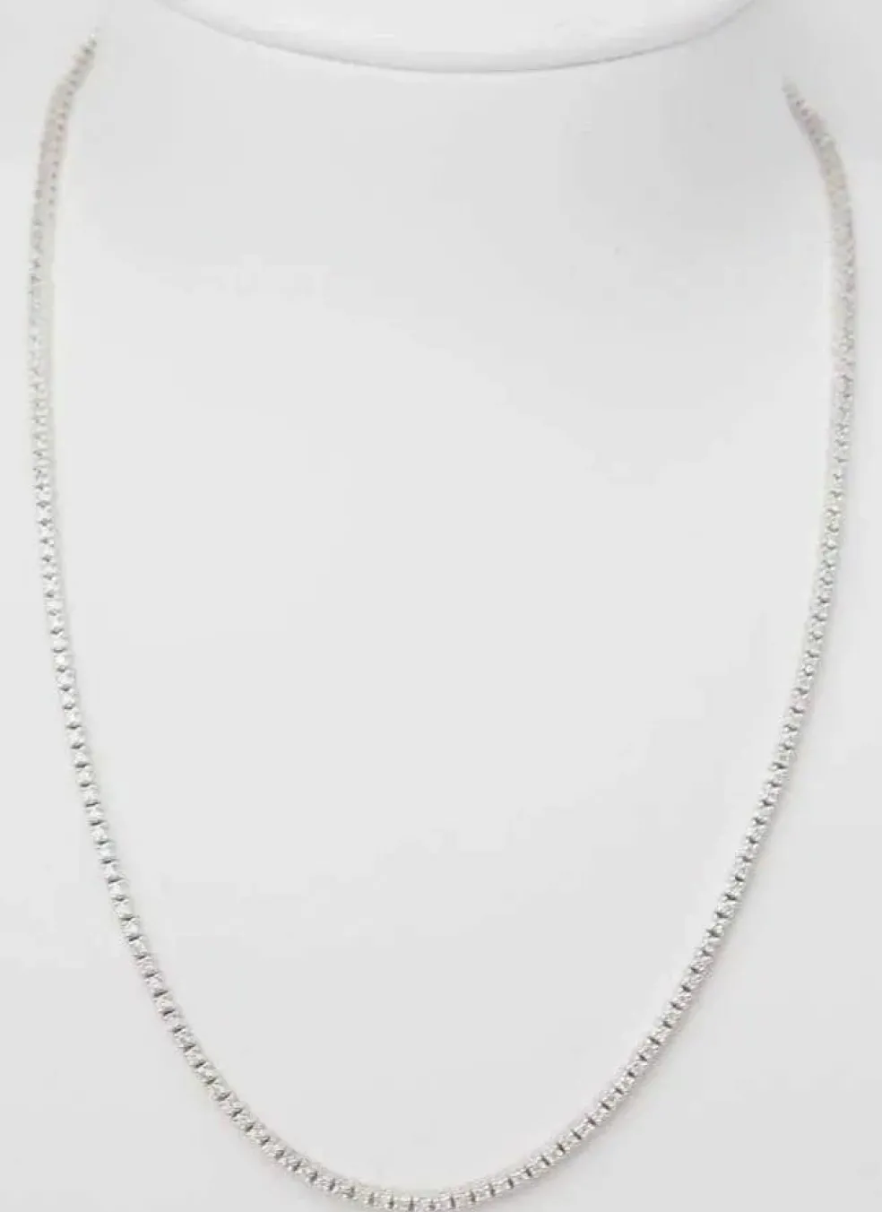 Collier Rivière Diamants Or Blanc