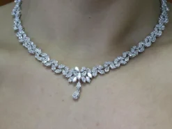 Collier rivière Diamants poires