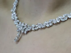 Collier rivière Diamants poires