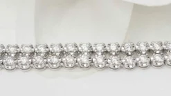 Collier rivière en or blanc et diamants