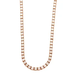 Collier rivière en or rose et diamants